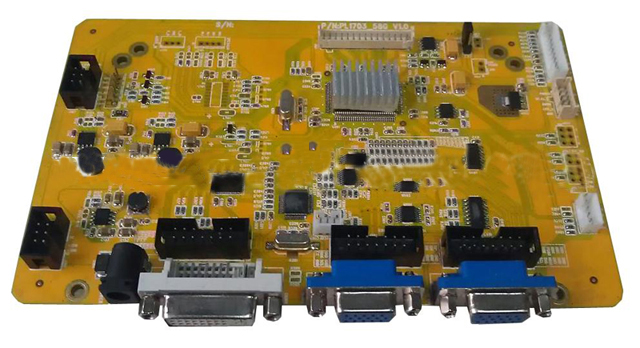 Pl1703-58g wide temperature DVI ring out VGA LCD driver board