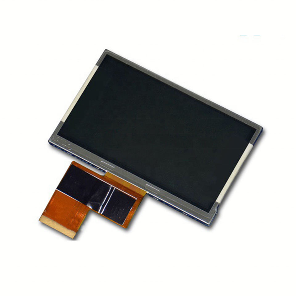 Industrial 4.3 inch 480x272 AUO TFT LCD Screen G043FW01 V0 with 450 nits, RGB 40