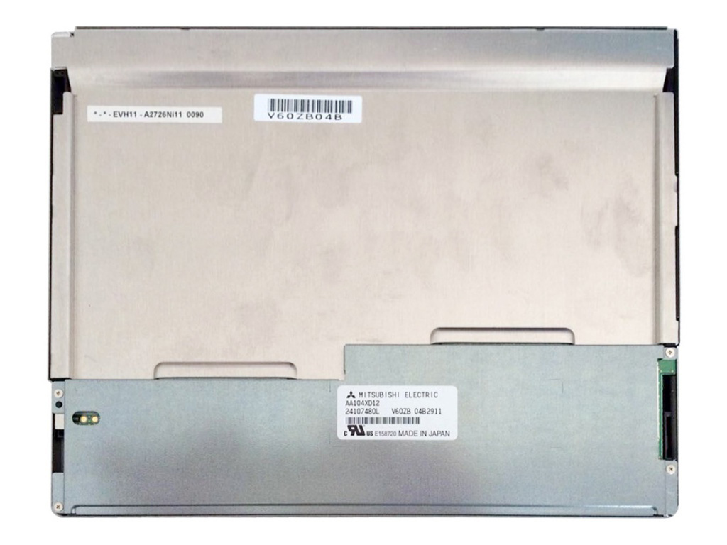Mitsubishi AA104XD12 original panel, rear view with manufacturer label