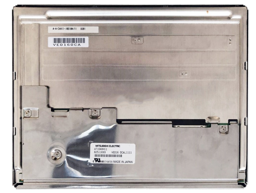 Mitsubishi AT104XH11 original panel, rear view with manufacturer label
