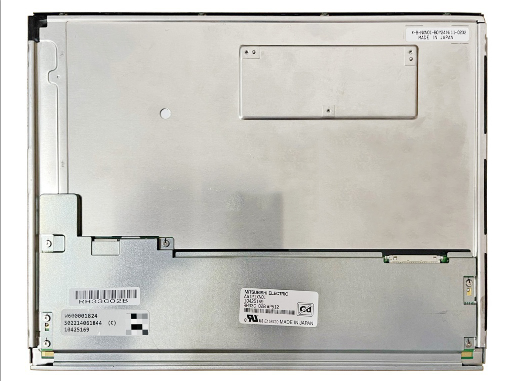 Mitsubishi AA121XN01 original panel, rear view with manufacturer label