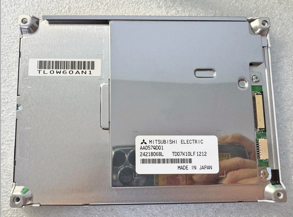 AA057QD01 rear-view reference with manufacturer label