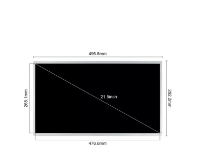 HR215WU1-210 New Lvds Edp Lcd Controller Board With Square Panel Tft Lcd Panel