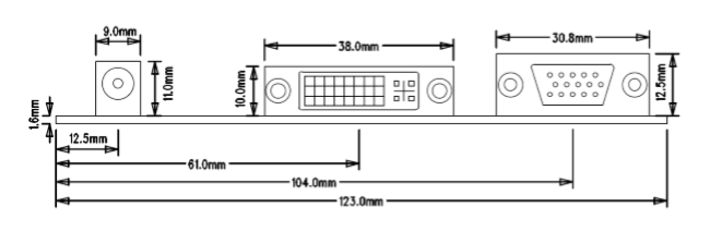 DM246B compatible with VD58 can achieve analog R, G, B signals, DVI signal proce