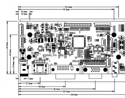 RTD2552 V0 LCD display driver board