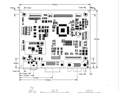 JZ-VD58WVV1.3 WideVoltagePower:12-26V VGA/DVI MaxResolution:1920x1200 Board