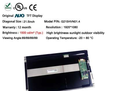 G215HVN01.4 Original AUO TFT IPS Display 21.5 Inch 1920x1080 LCD Panel For Medic