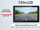 What is the viewing angle of a 7.0-inch LCD screen?