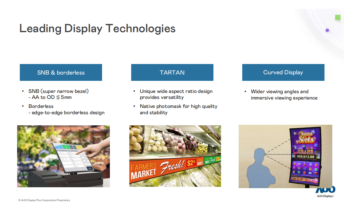 An interpretation of AUO's new generation display technology