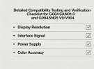 Detailed Compatibility Testing and Verification Checklist for G084SAN01.0 and G0