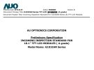 AU Optronics 10.1-inch G101EAN TFT-LCD Module Incoming Inspection Specification 